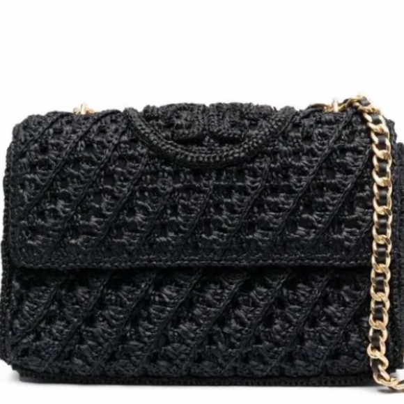 Tory Burch small Kira Raffia bag - Picture 3 of 6